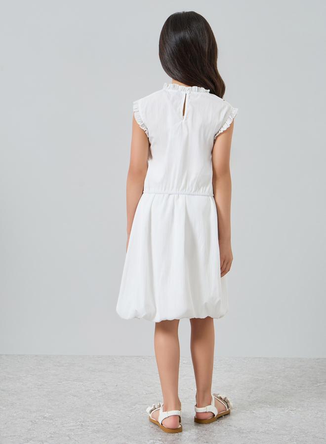 ستايلي طقم من بلوزة وتنورة بطبعة زهور للبنات - Image 5